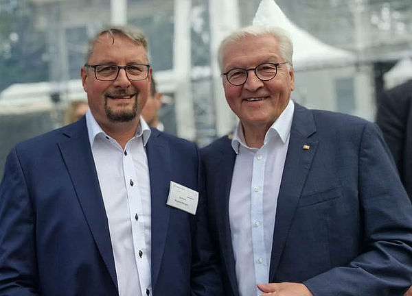 Gerhard Huppenberger mit Bundespräsident Frank-Walter Steinmeier